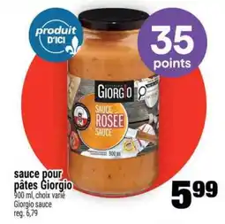 Super C sauce pour pâtes Giorgio offer