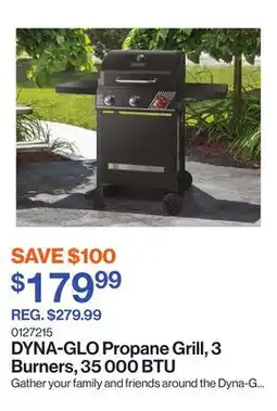Patrick Morin Propane Grill, 3 Burners, 35 000 BTU offer