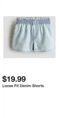 H&M Loose Fit Denim Shorts offer