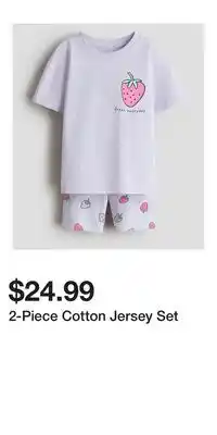 H&M 2-Piece Cotton Jersey Set offer
