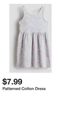 H&M Patterned Cotton Dress offer