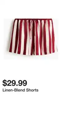 H&M Linen-Blend Shorts offer