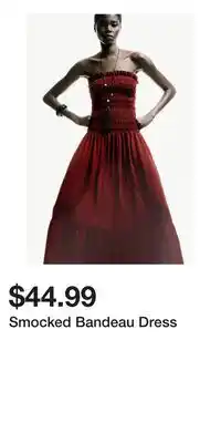 H&M Smocked Bandeau Dress offer