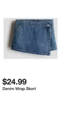 H&M Denim Wrap Skort offer