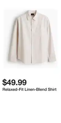 H&M Relaxed-Fit Linen-Blend Shirt offer