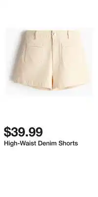 H&M High-Waist Denim Shorts offer