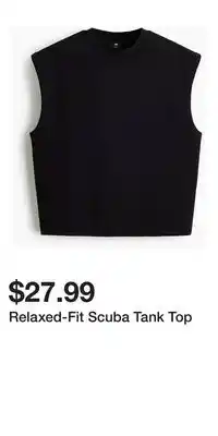 H&M Relaxed-Fit Scuba Tank Top offer