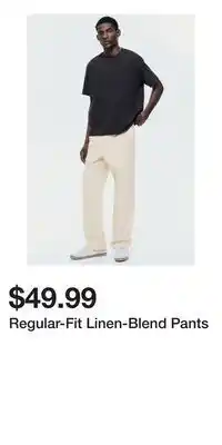H&M Regular-Fit Linen-Blend Pants offer
