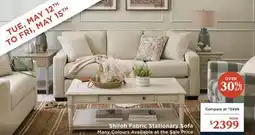 La Z Boy Shiloh Fabric Stationary Sofa offer