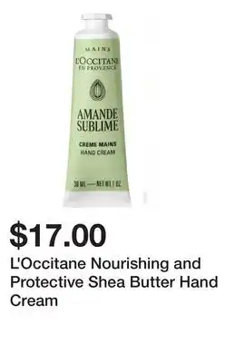 Sephora L'Occitane Nourishing and Protective Shea Butter Hand Cream offer