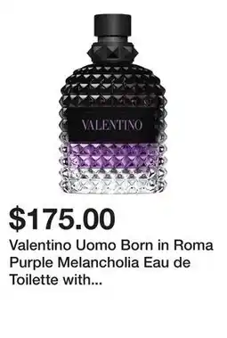 Sephora Valentino Uomo Born in Roma Purple Melancholia Eau de Toilette with Lavender offer
