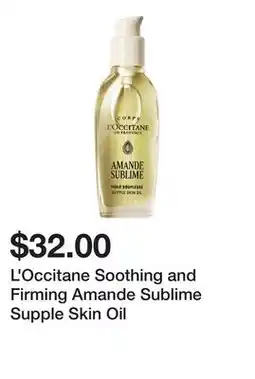 Sephora L'Occitane Soothing and Firming Amande Sublime Supple Skin Oil offer