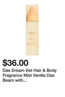Sephora Dae Dream Veil Hair & Body Fragrance Mist Vanilla Dae Beam with Candied Lemon and Praline offer