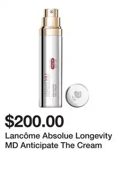 Sephora Lancôme Absolue Longevity MD Anticipate The Cream offer