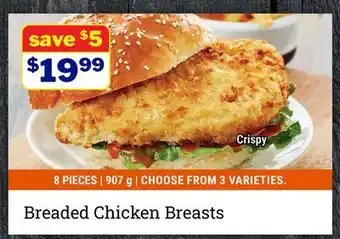 M & M Food Market Breaded Chicken Breasts offer