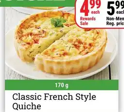 M & M Food Market Classic French Style Quiche offer