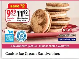 M & M Food Market Cookie Ice Cream Sandwiches offer