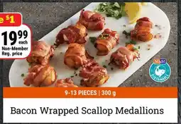 M & M Food Market Bacon Wrapped Scallop Medallions offer