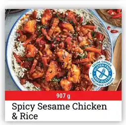M & M Food Market Spicy Sesame Chicken & Rice offer