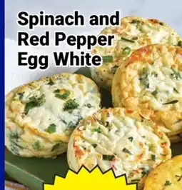 M & M Food Market Spinach and Red Pepper Egg White Omelette Bites offer