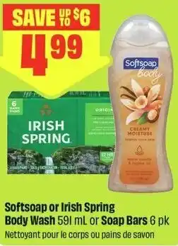 FreshCo Softsoap or Irish Spring Body Wash offer