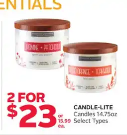 Rexall CANDLE-LITE Candles 14.75oz offer