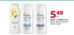 Rexall OLAY or IVORY Body Wash offer