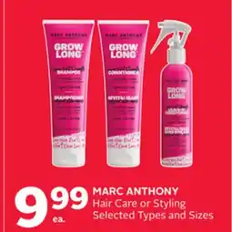 Rexall MARC ANTHONY Hair Care or Styling offer