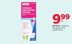 Rexall OPTION+ Children's Allergy Formula Liquid 115mL offer