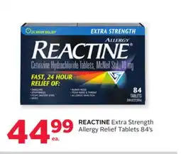 Rexall REACTINE Extra Strength Allergy Relief Tablets offer