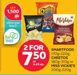 Rexall SMARTFOOD 170g-220g, CHEETOS 180g-310g or MISS VICKIE'S 200g-220g offer
