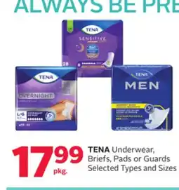 Rexall TENA Underwear, Briefs, Pads or Guards offer