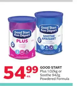 Rexall GOOD START Plus 1.02kg or Soothe 942g Powdered Formula offer