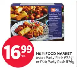 Rexall M & M FOOD MARKET Asian Party Pack 632g or Pub Party Pack 576g offer