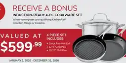 Goemans Appliances INDUCTION-READY 4-PC COOKWARE SET offer