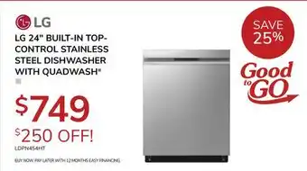 Goemans Appliances LG 24 BUILT-IN TOP-CONTROL STAINLESS STEEL DISHWASHER WITH QUADWASH offer