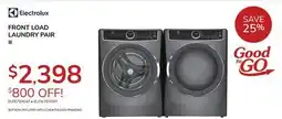 Goemans Appliances ELECTROLUX FRONT LOAD LAUNDRY PAIR offer