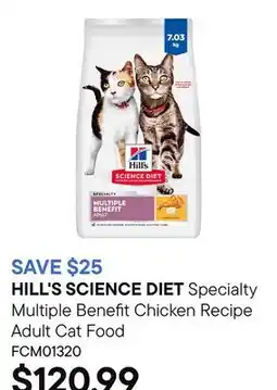 Petvalu Specialty Multiple Benefit Chicken Recipe Adult Cat Food offer