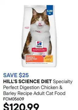 Petvalu Specialty Perfect Digestion Chicken & Barley Recipe Adult Cat Food offer