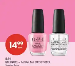 Shoppers Drug Mart O·P·I NAIL ENAMEL or NATURAL NAIL STRENGTHENER offer