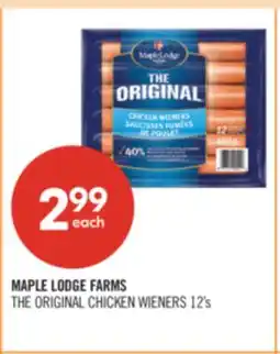 Shoppers Drug Mart MAPLE LODGE FARMS THE ORIGINAL CHICKEN WIENERS 12's offer