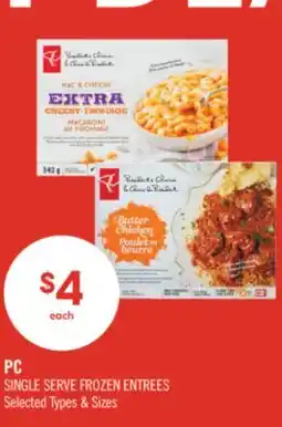 Shoppers Drug Mart PC SINGLE SERVE FROZEN ENTREES offer