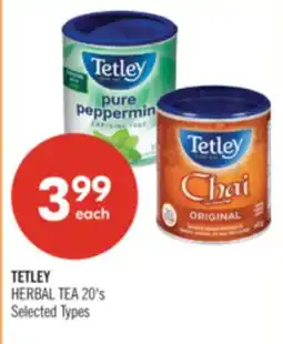 Shoppers Drug Mart TETLEY HERBAL TEA offer