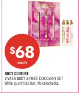 Shoppers Drug Mart JUICY COUTURE VIVA LA JUICY 3-PIECE DISCOVERY SET offer
