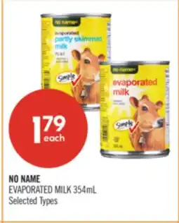 Shoppers Drug Mart NO NAME EVAPORATED MILK offer