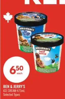 Shoppers Drug Mart BEN & JERRY'S ICE CREAM offer
