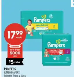Shoppers Drug Mart PAMPERS JUMBO DIAPERS offer
