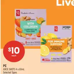 Shoppers Drug Mart PC JUICE SHOTS offer