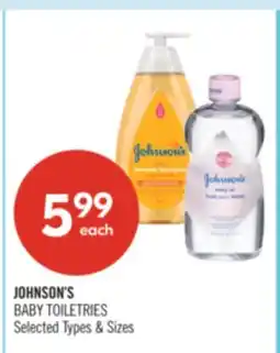 Shoppers Drug Mart JOHNSON'S BABY TOILETRIES offer