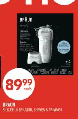 Shoppers Drug Mart BRAUN SILK-ÉPIL5 EPILATOR, SHAVER & TRIMMER offer